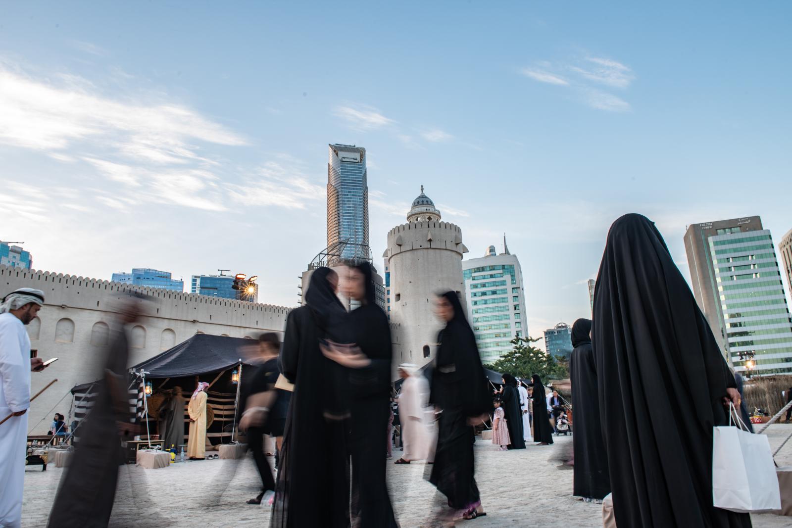 The Al Hosn Festival is an annu...traditional dishes like harees.