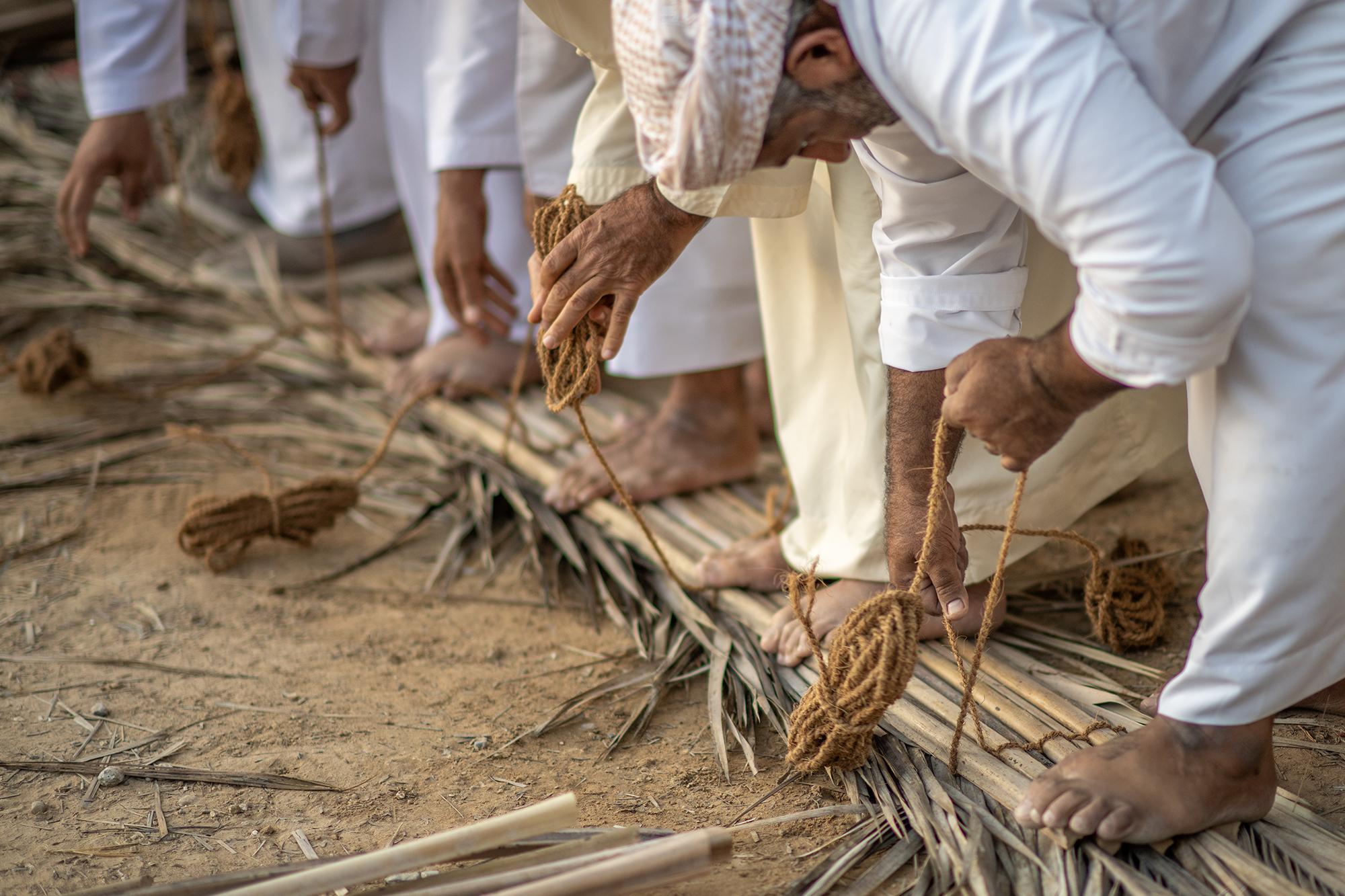 Traditional Summer Houses at Souq Al Qattara, Al Ain -   