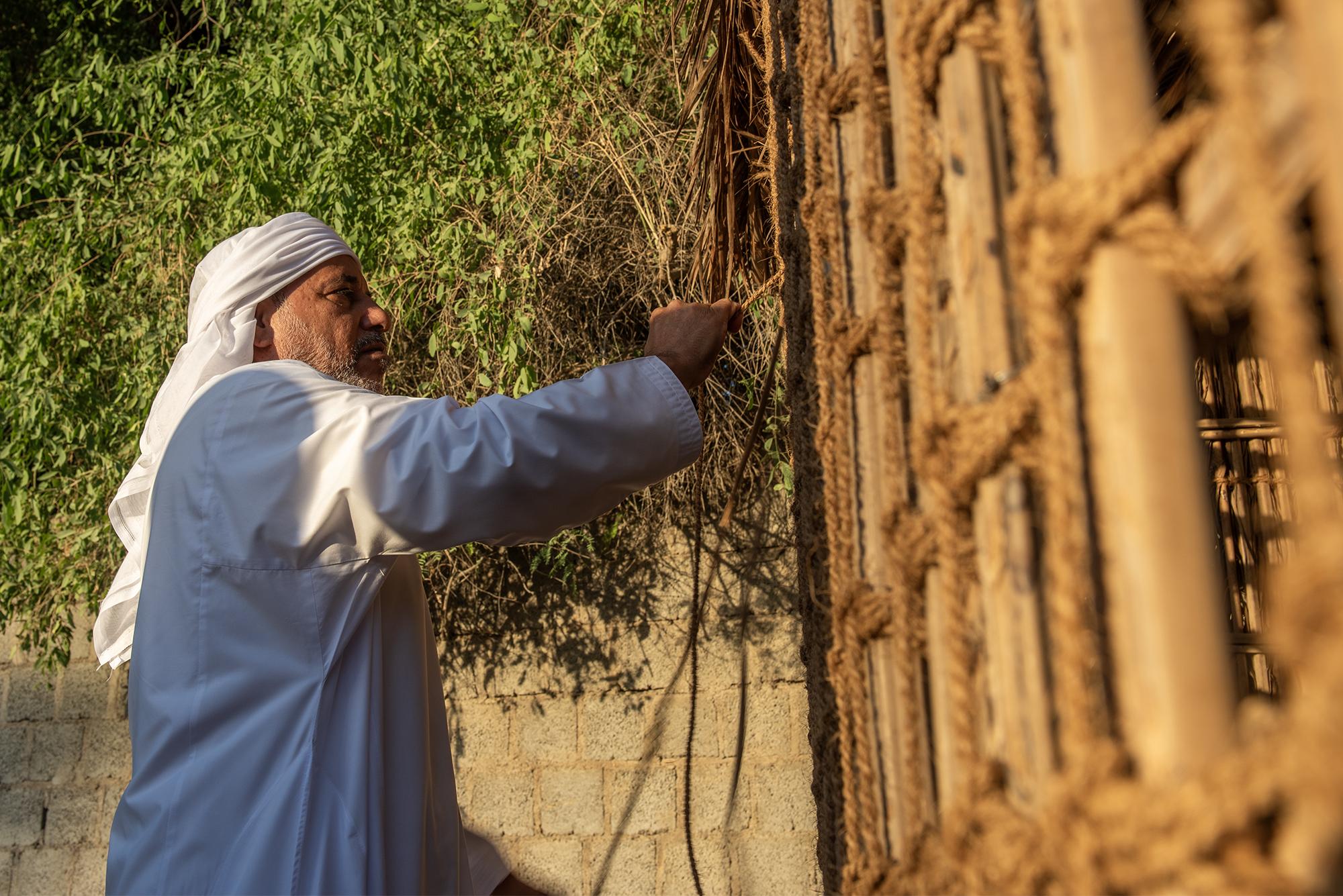 Traditional Summer Houses at Souq Al Qattara, Al Ain -   