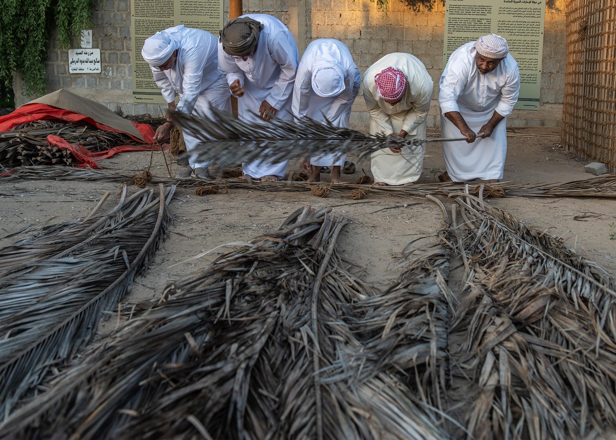 Traditional Summer Houses at Souq Al Qattara, Al Ain -   