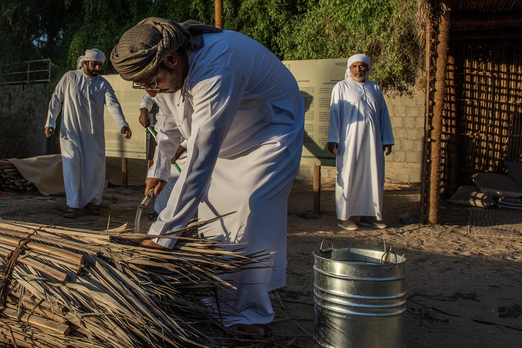 Traditional Summer Houses at Souq Al Qattara, Al Ain -   