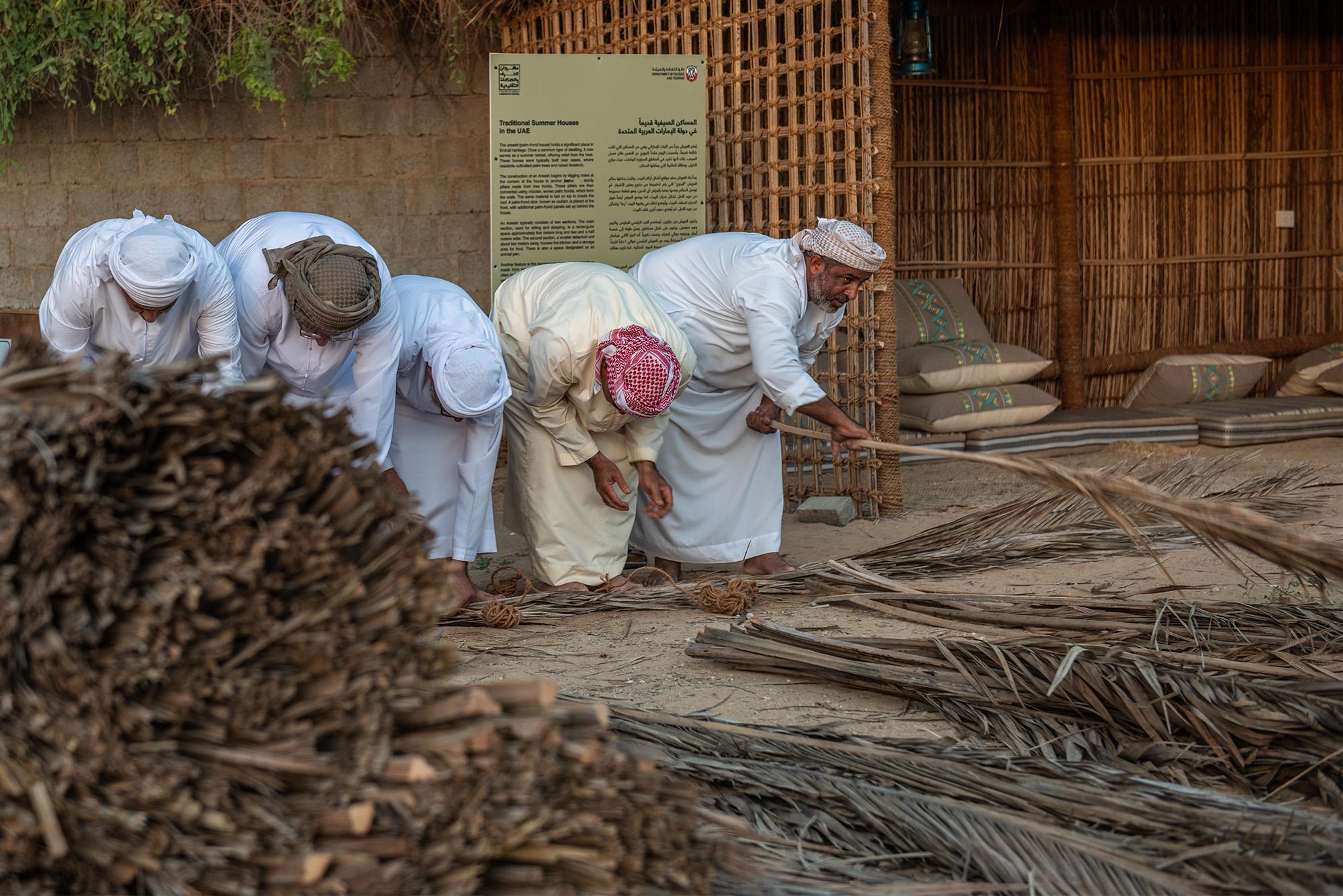 Traditional Summer Houses at Souq Al Qattara, Al Ain -   