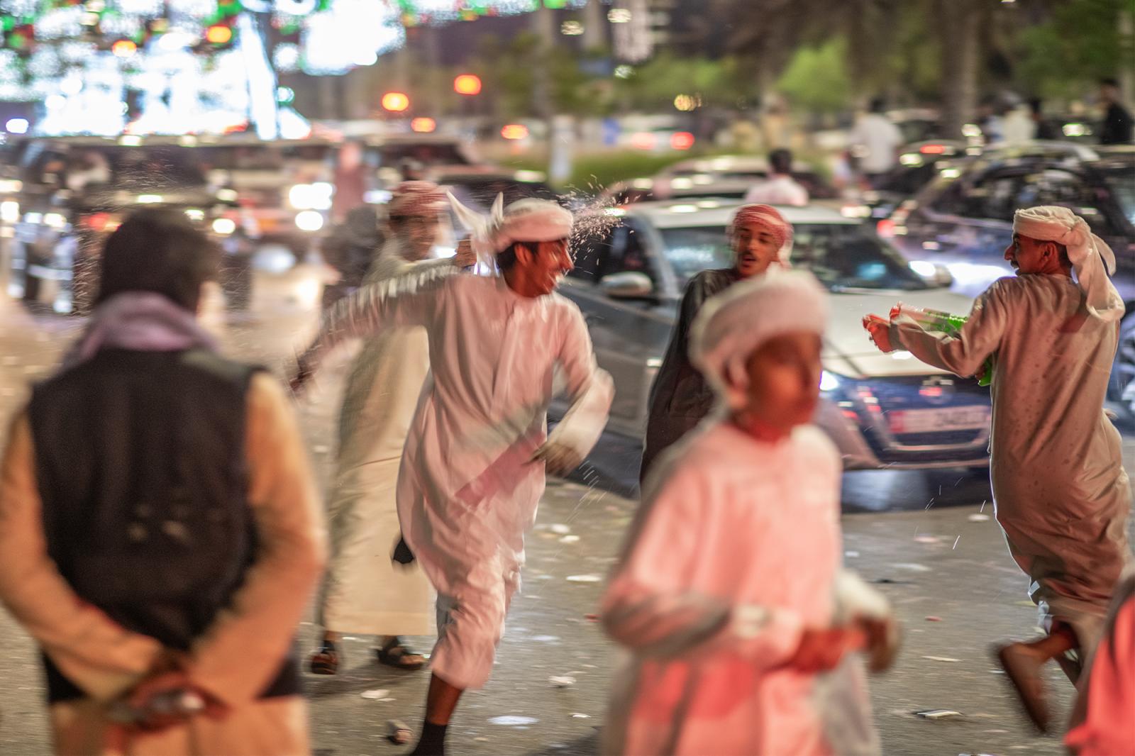 Residents celebrating UAE Natio...ted streets and cheerful crowds