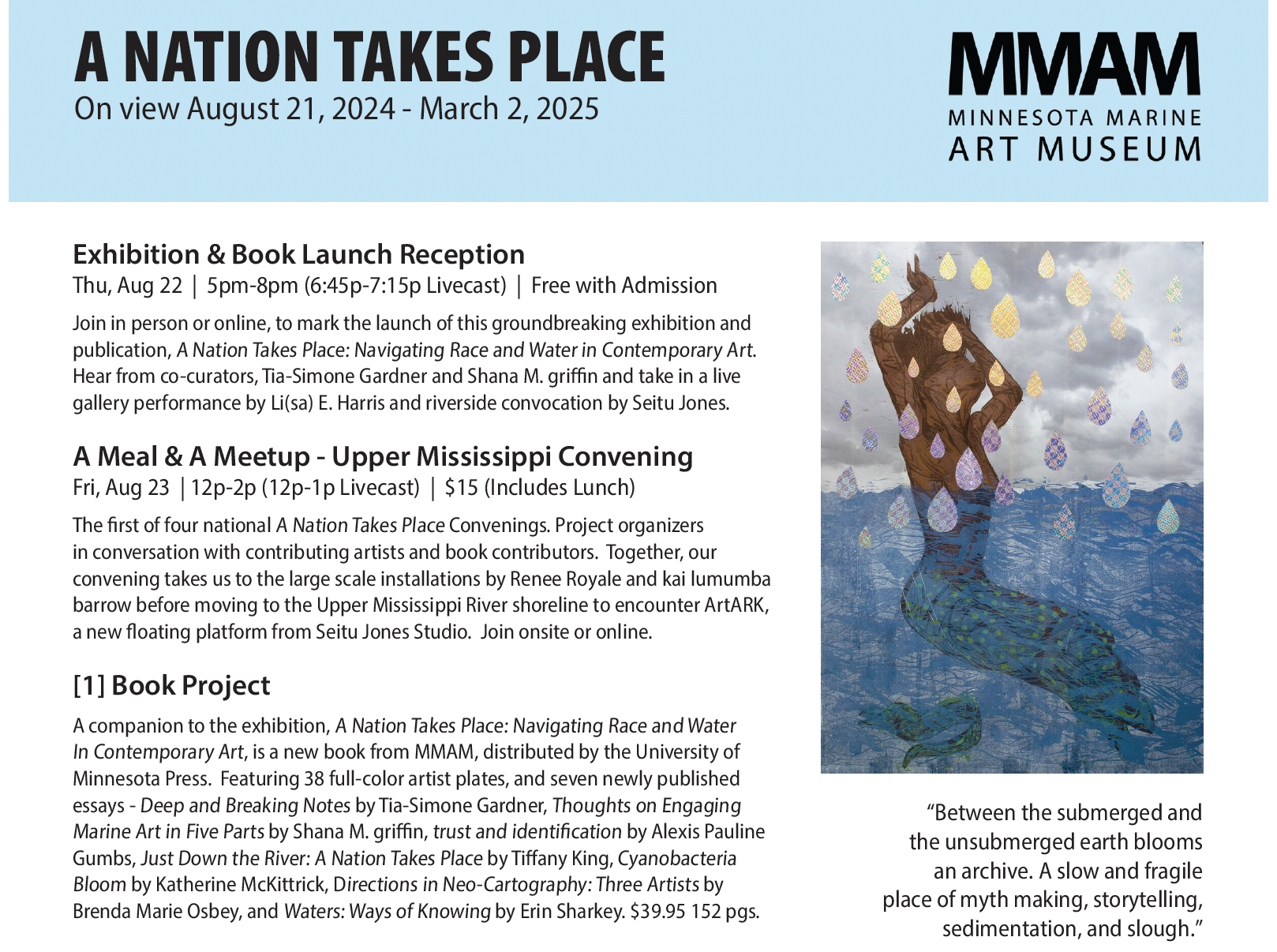 Minnesota Marine Art Museum presents exhibition titled "A Nation Takes Palace".