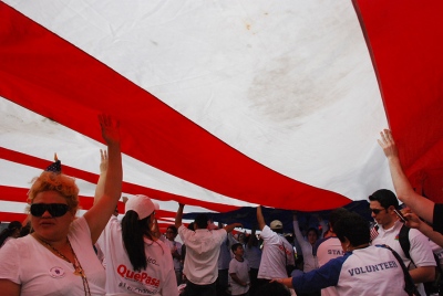  An immigration reform rally in Washington D.C., 2010.   
