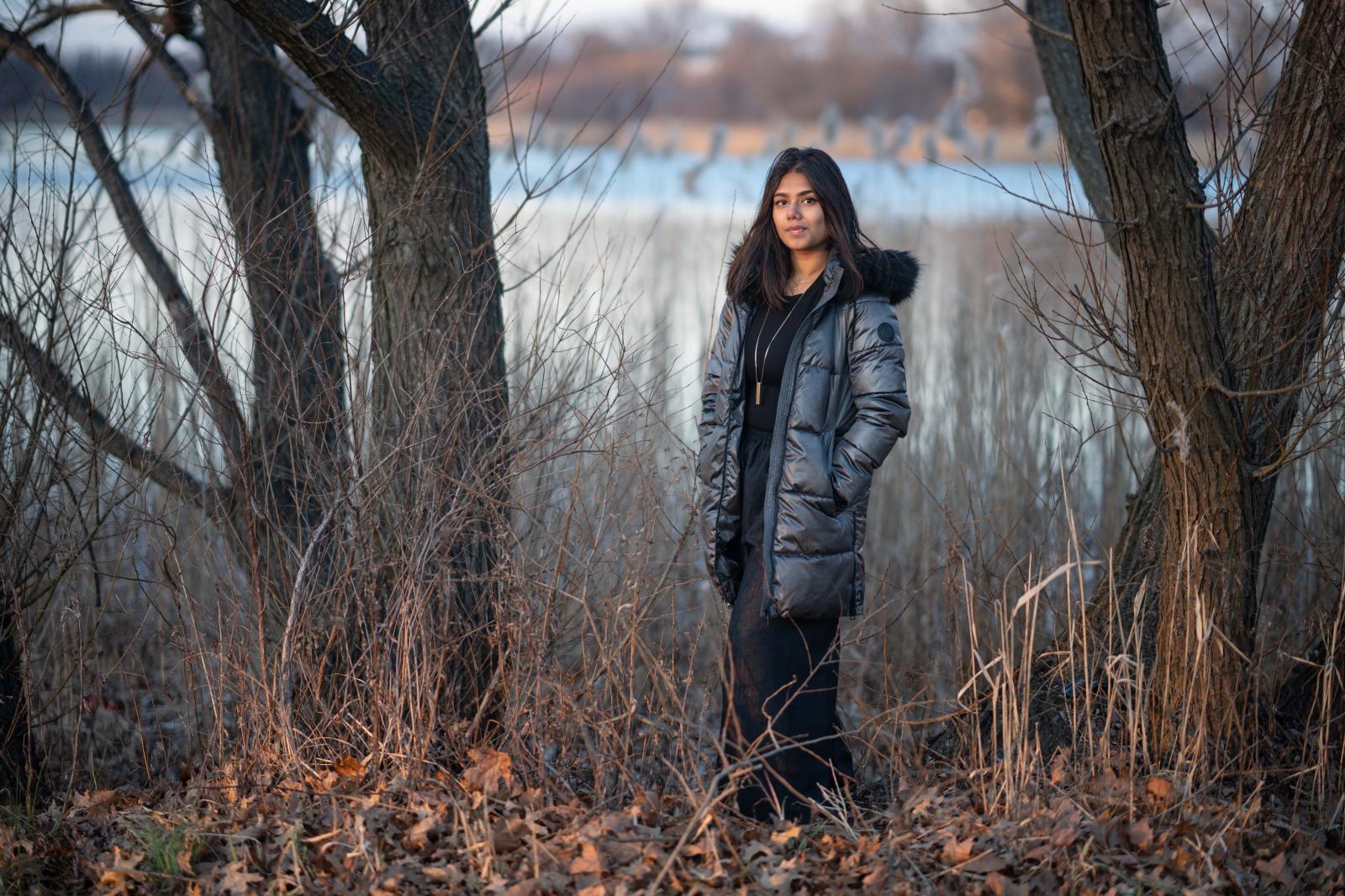 Image from Portraits - Aryaana Khan poses for a portrait in Baisley Pond Park in...