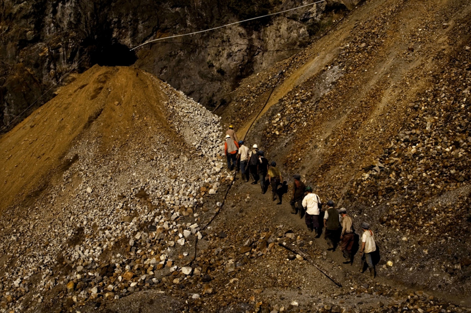 Flesh and Rocks  -  A mining day starts in the chivor mines. Chivor,...