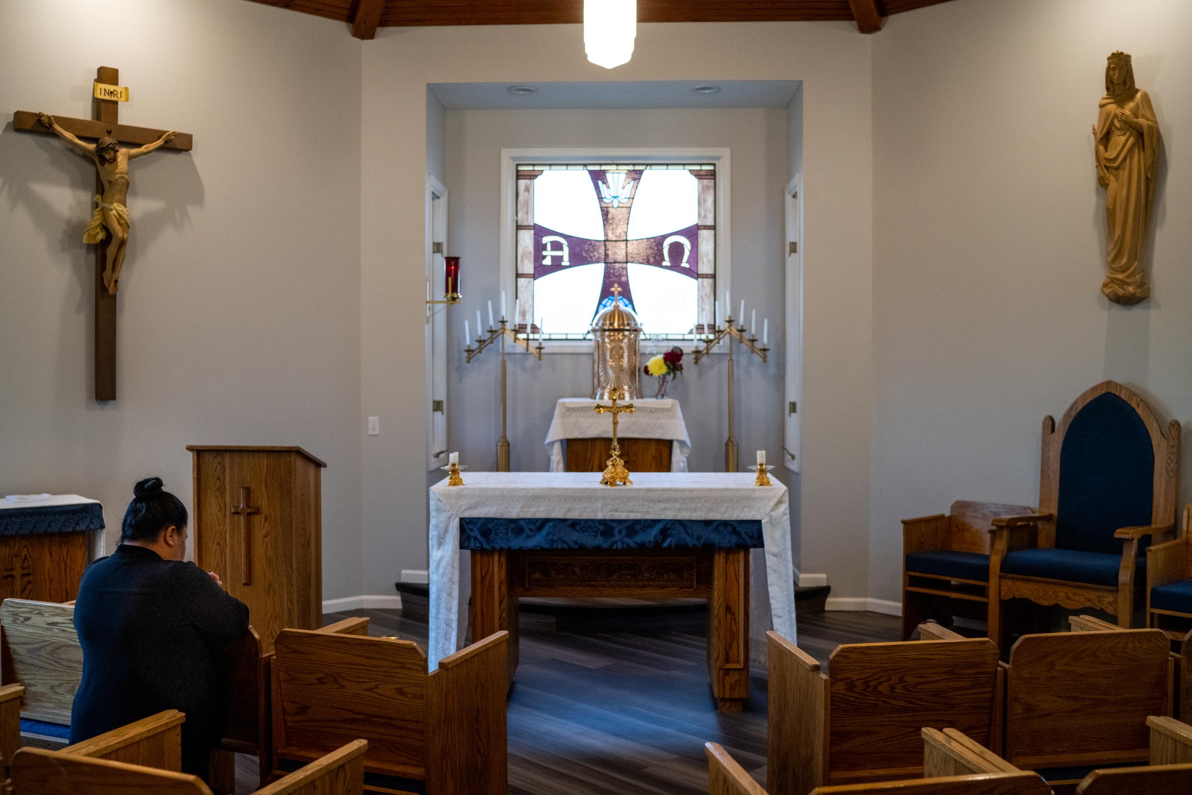 A House Full of Blessings - Sr. Anita prays alone inside the St. Mary’s Home...