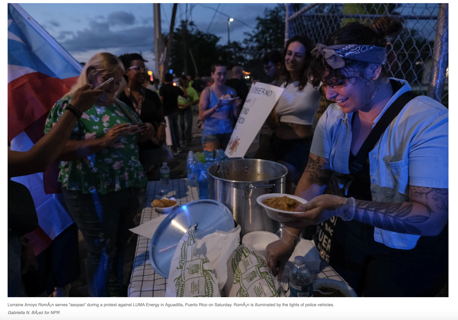NPR: As hurricanes put Puerto Rico's government to the test, neighbors keep each other fed