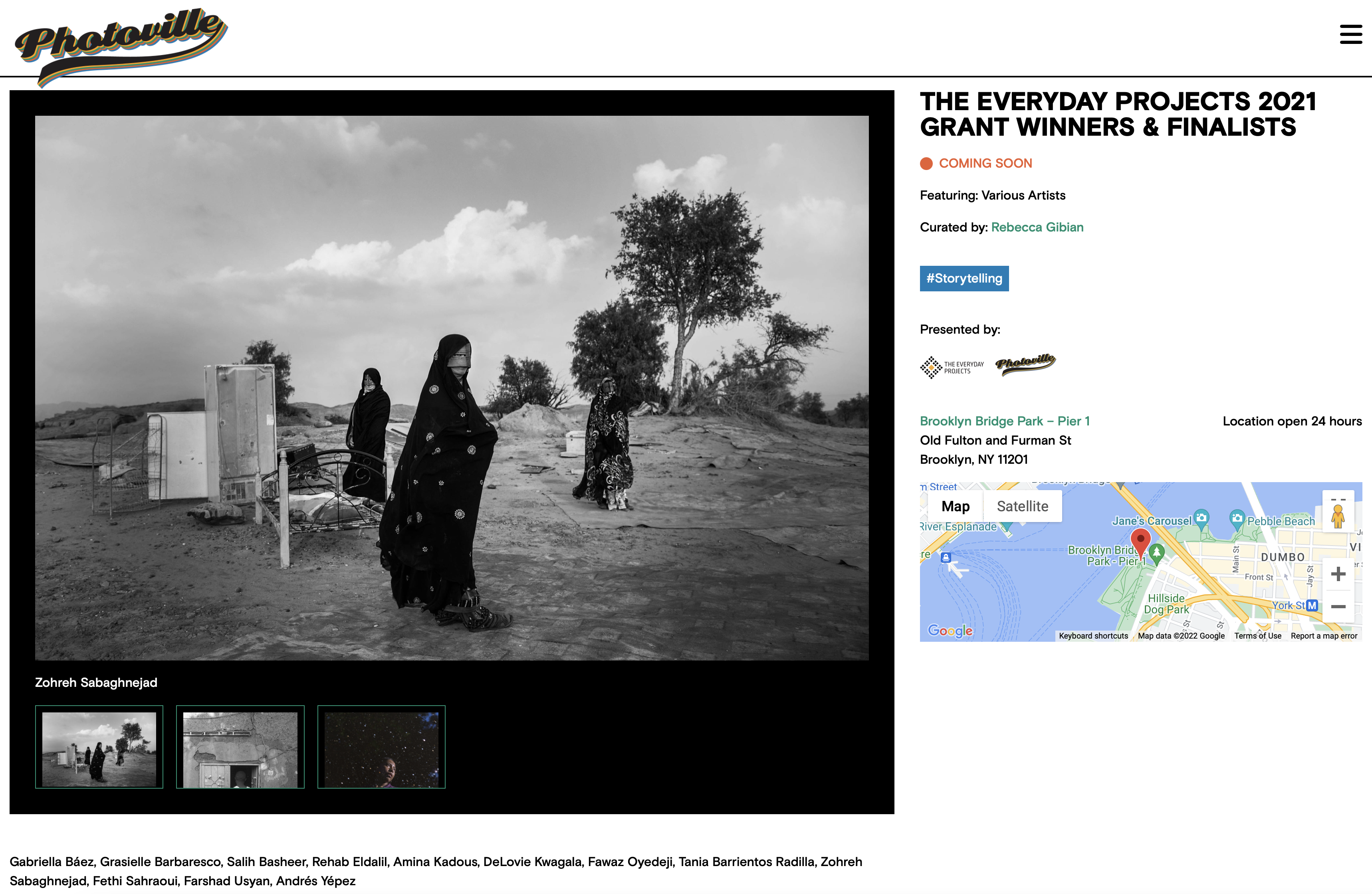 Thumbnail of The Everyday Projects 2021 Grant Winners & Finalists at Photoville!