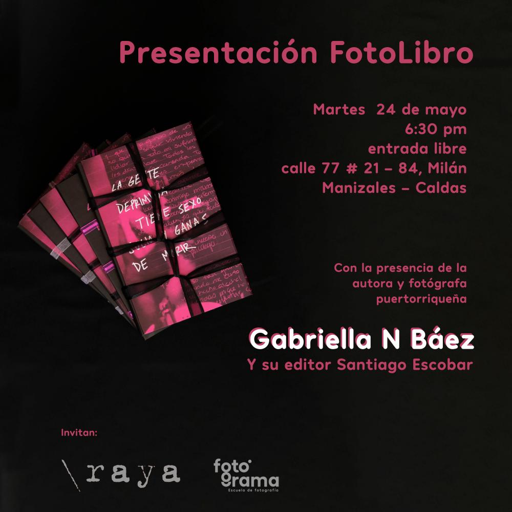 Photobook presentation in FotoGrama Escuela, Manizales