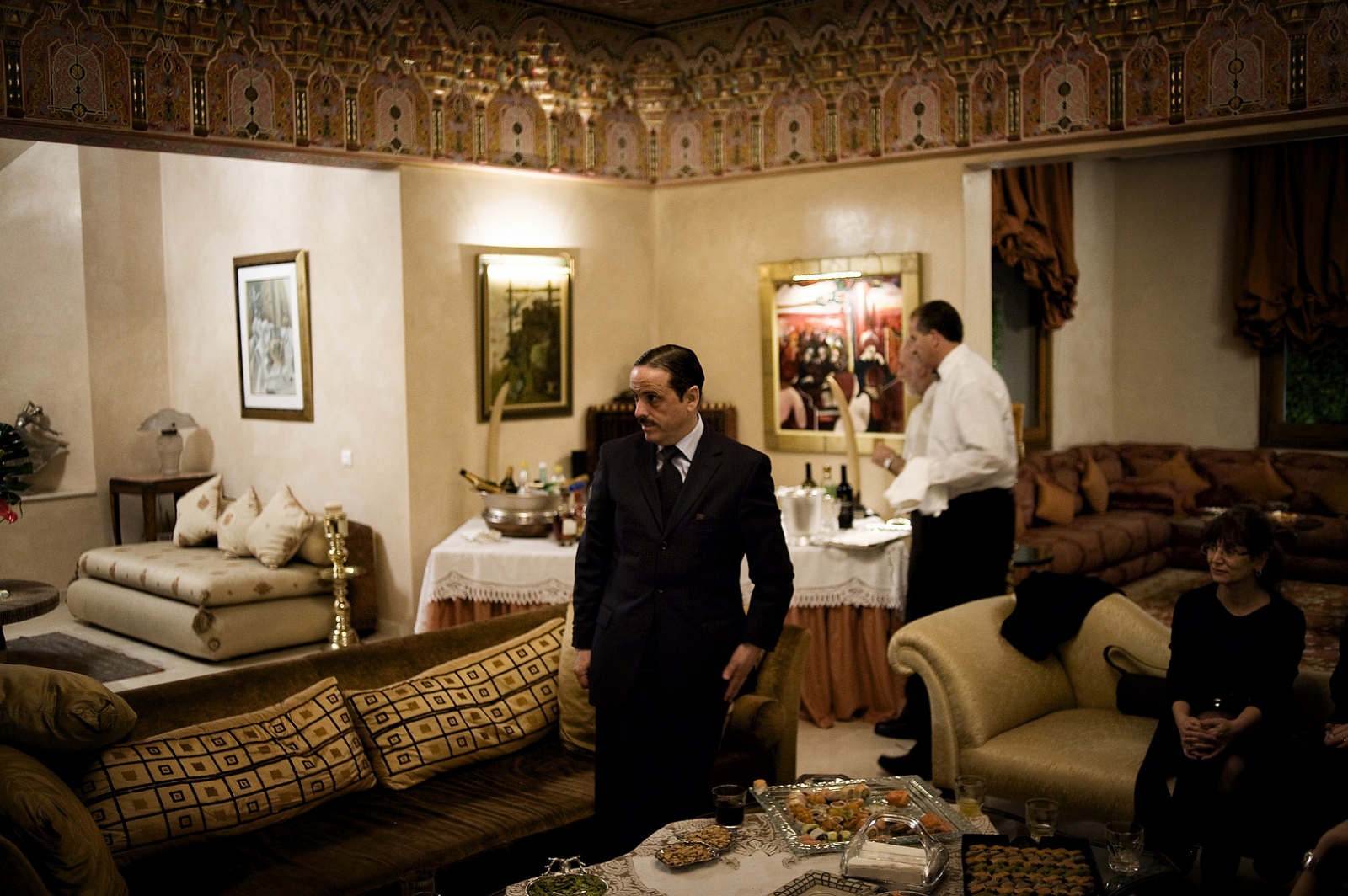  2010 - A wealthy Moroccan Jewish family holds a party for the Mamouna festival in Casablanca Morocco. The Mamouna is originally a Moroccan Jewish holiday when Jews opened their doors to their Muslim and Jewish neighbours to share in the festivities. 