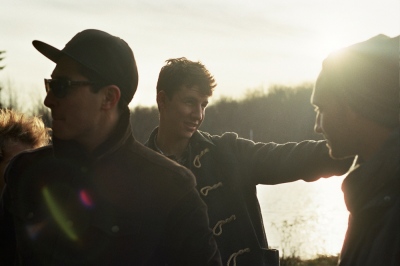 Image from VI: Afterwards -  Malcolm, Charlie and Collin by the pond, Upstate New York 