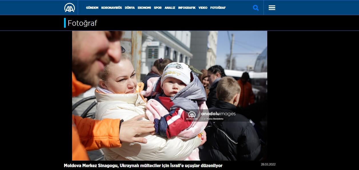 Moldova Merkez Sinagogu, Ukraynalı mülteciler için İsrail'e uçuşlar düzenliyor 