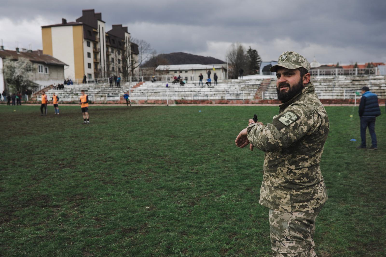 Anadolu/Getty - First vestige of football in Ukraine after more than 50 days of war - 