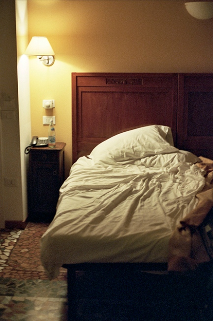 Image from IX: Dead Clade Walking -  My bed in a hotel, Vicenza, Italy 