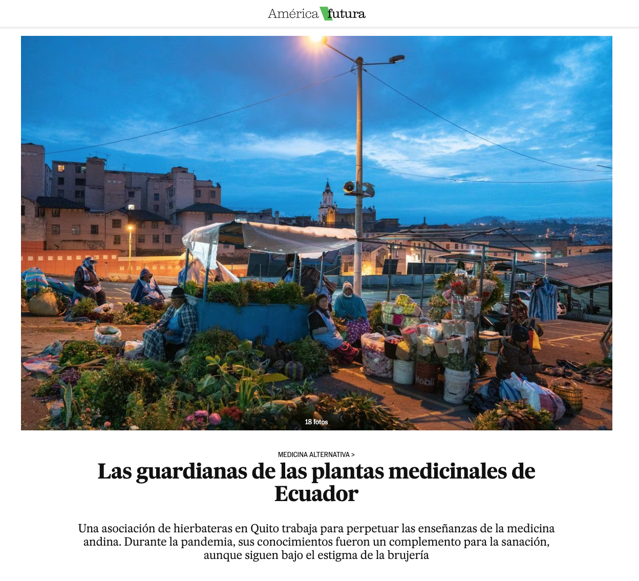 On assignment for El País: The guardians of medicinal plants