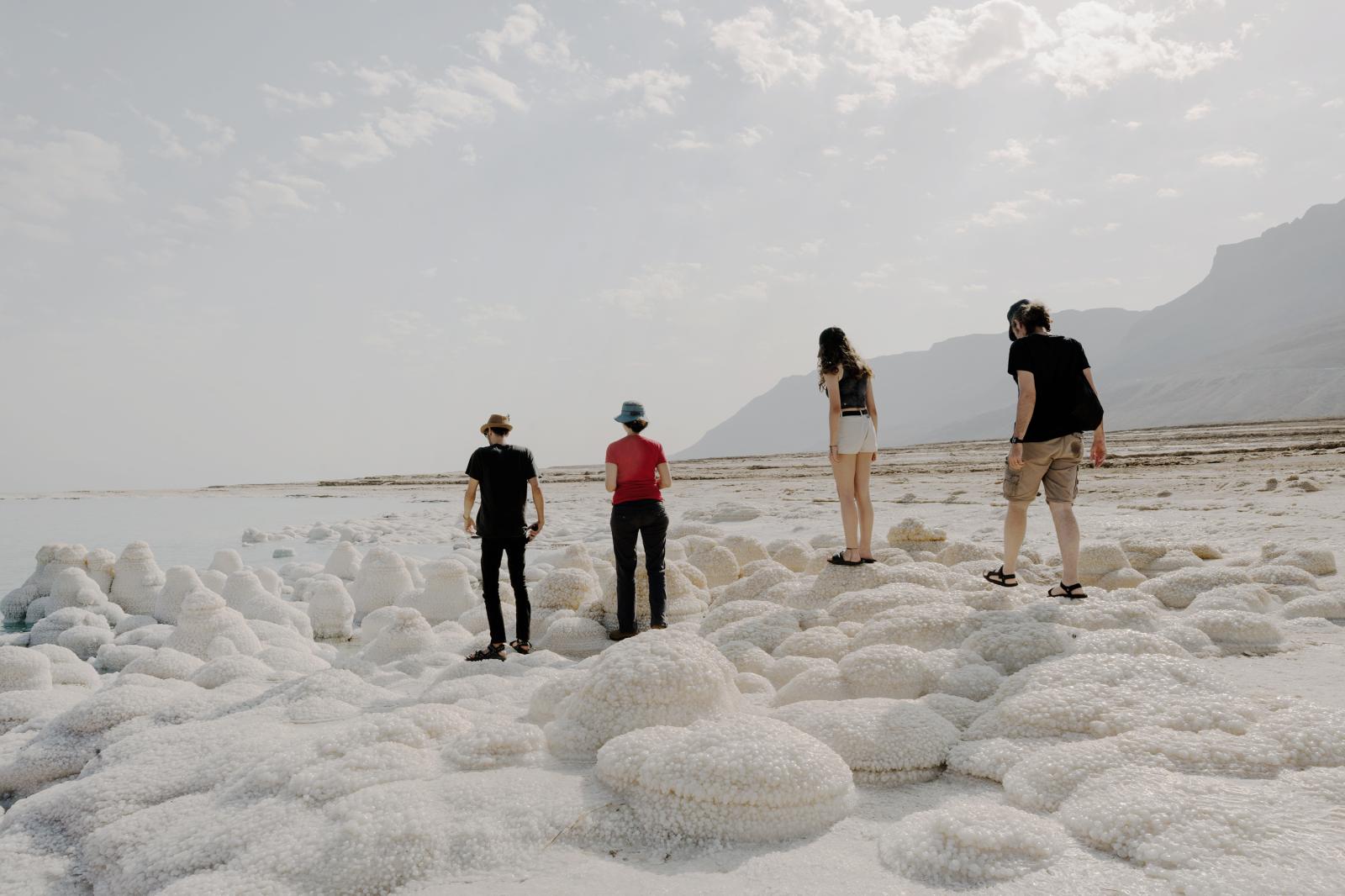 Visitors, including Dead Sea re...e Dead Sea in Israel on Nov. 5.