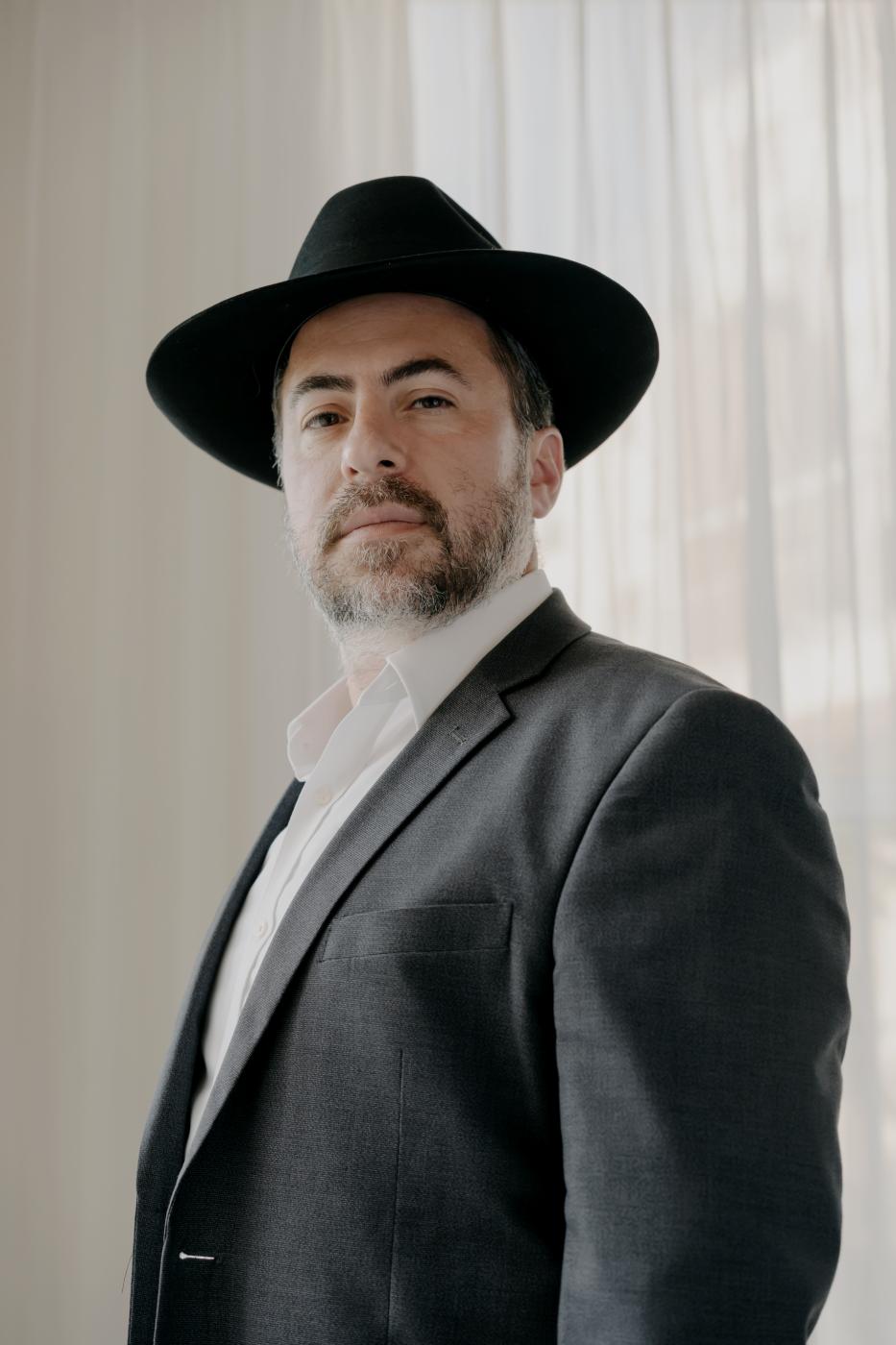 3 May 2023: Yehuda, a Haredi fr...ad, photographed at his house. 