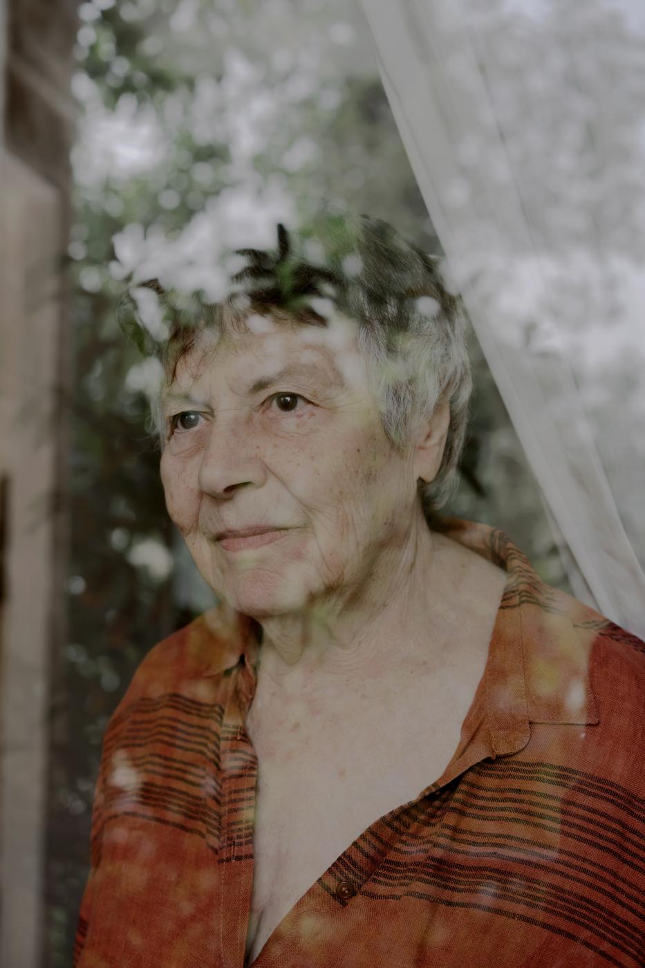 5 May 2023: Shoshana, an holoca...her home in Jerusalem, Israel. 