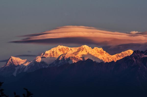 Kanchenjunga with lenticular cloud | Buy this image