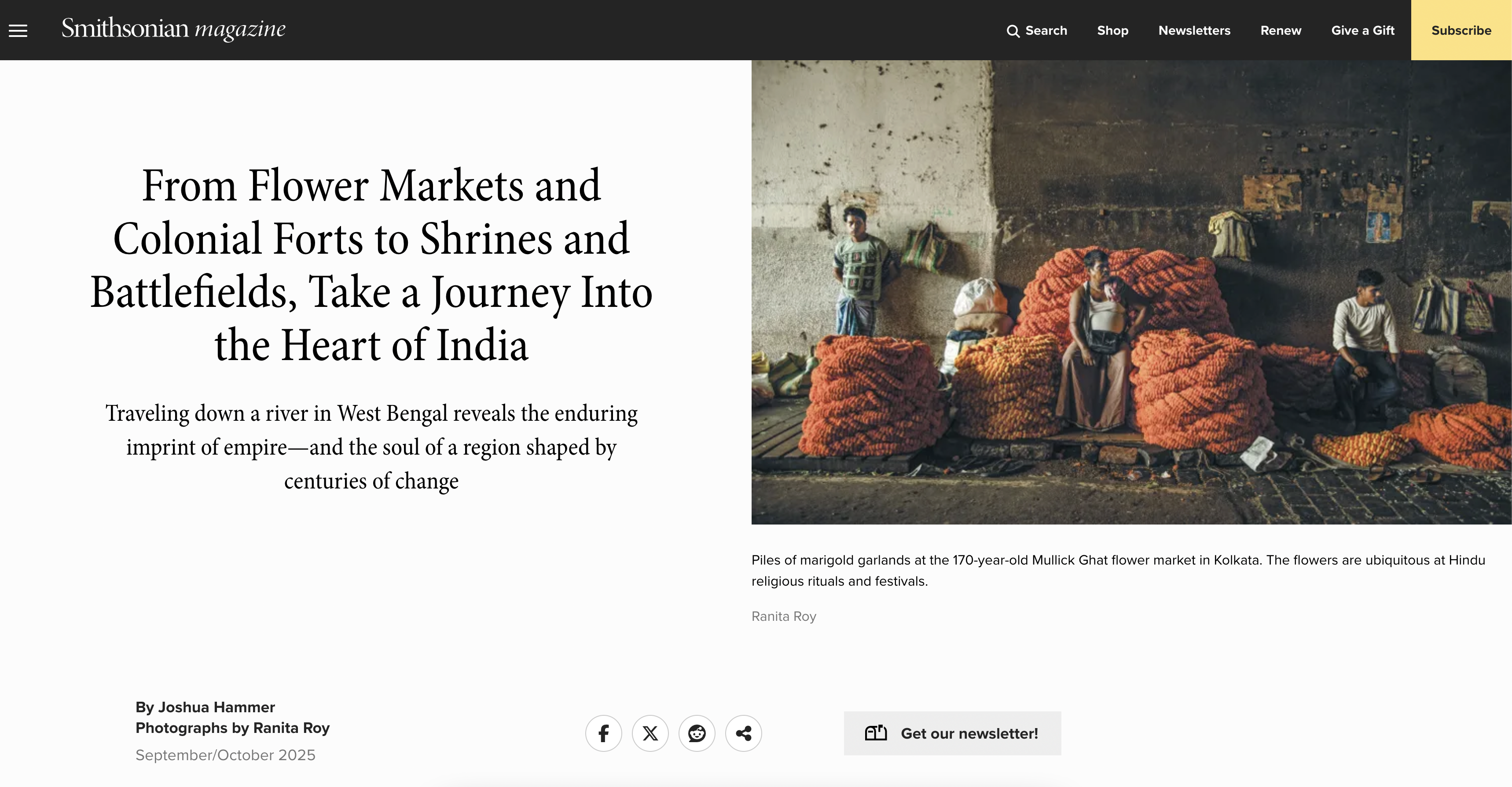 Smithsonian magazine _From Flower Markets and Colonial Forts to Shrines and Battlefields, Take a Journey Into the Heart of India
