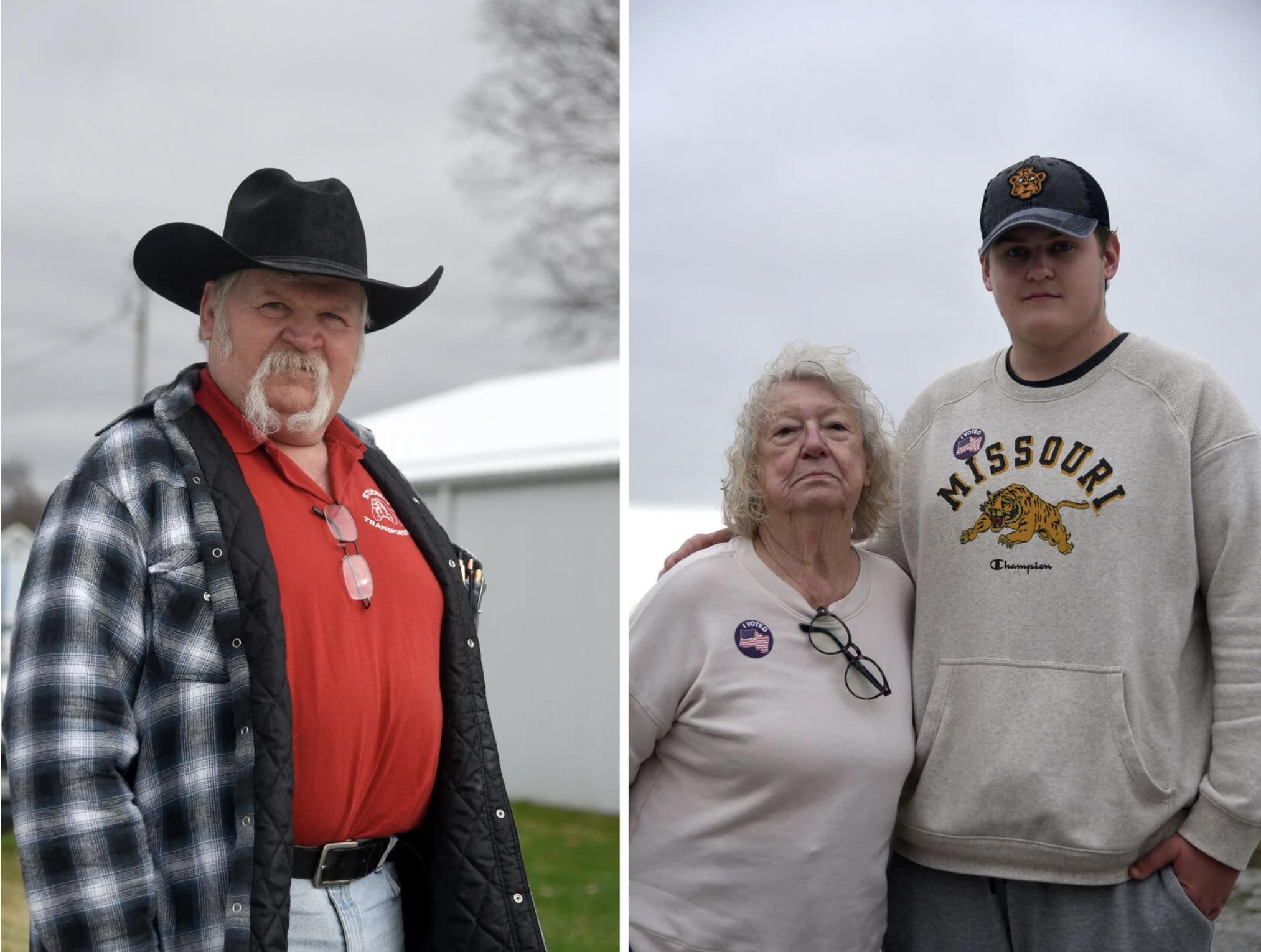 Election day at the edge of the county - LEFT: William Zimmerman cast his ballot on Tuesday at...