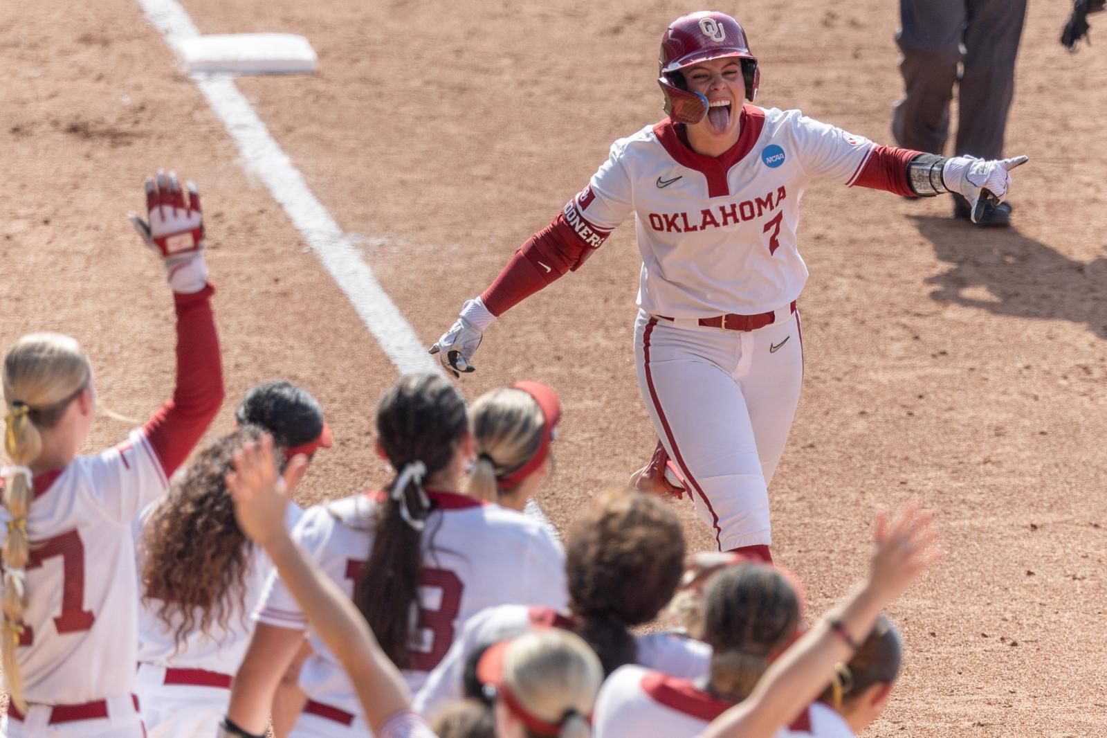 Oklahoma outfielder Kasidi Pick... Field on Friday, May 23, 2025.
