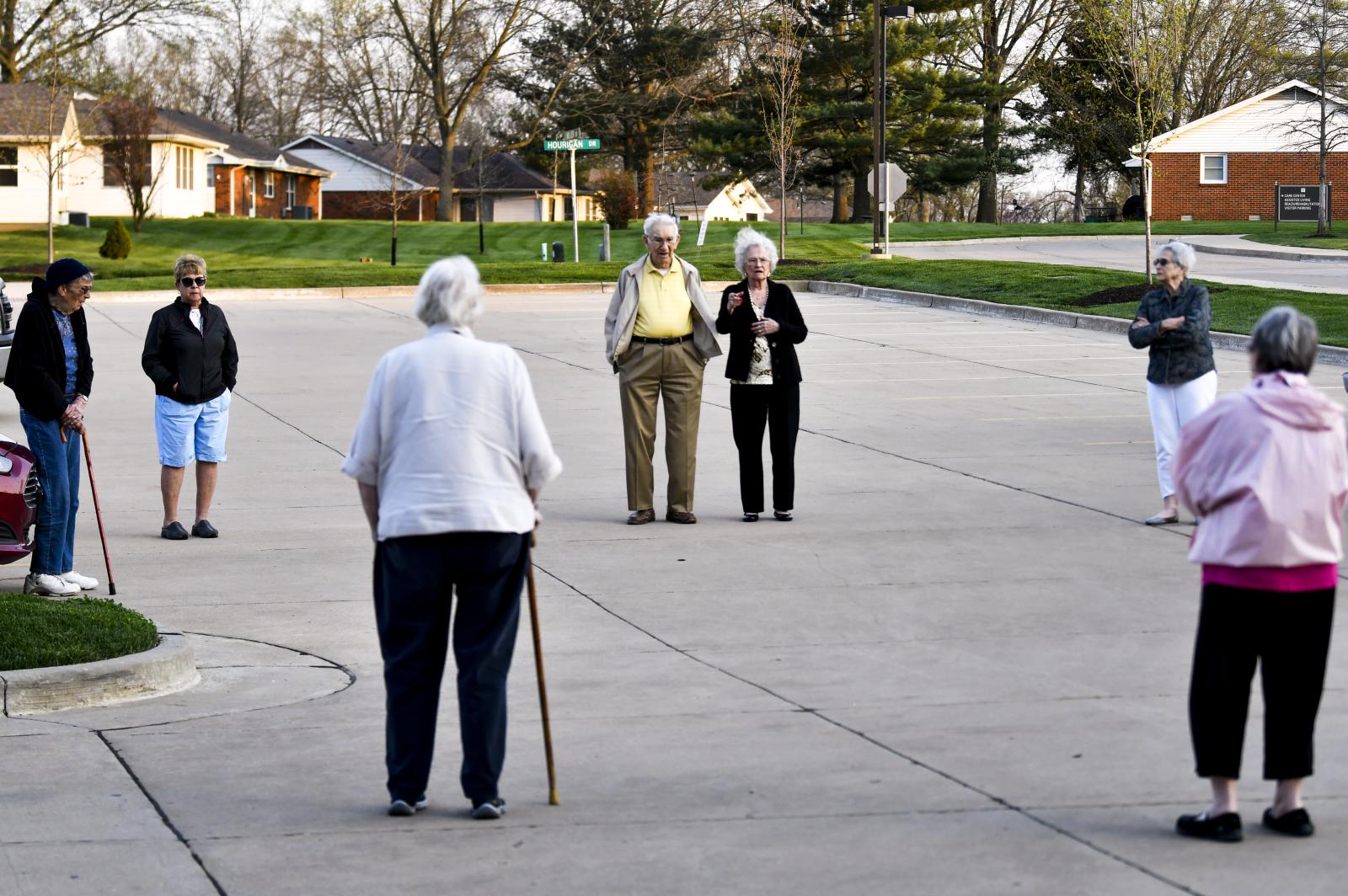 Image from Features - Residents of Lenoir Woods Retirement Community gather...
