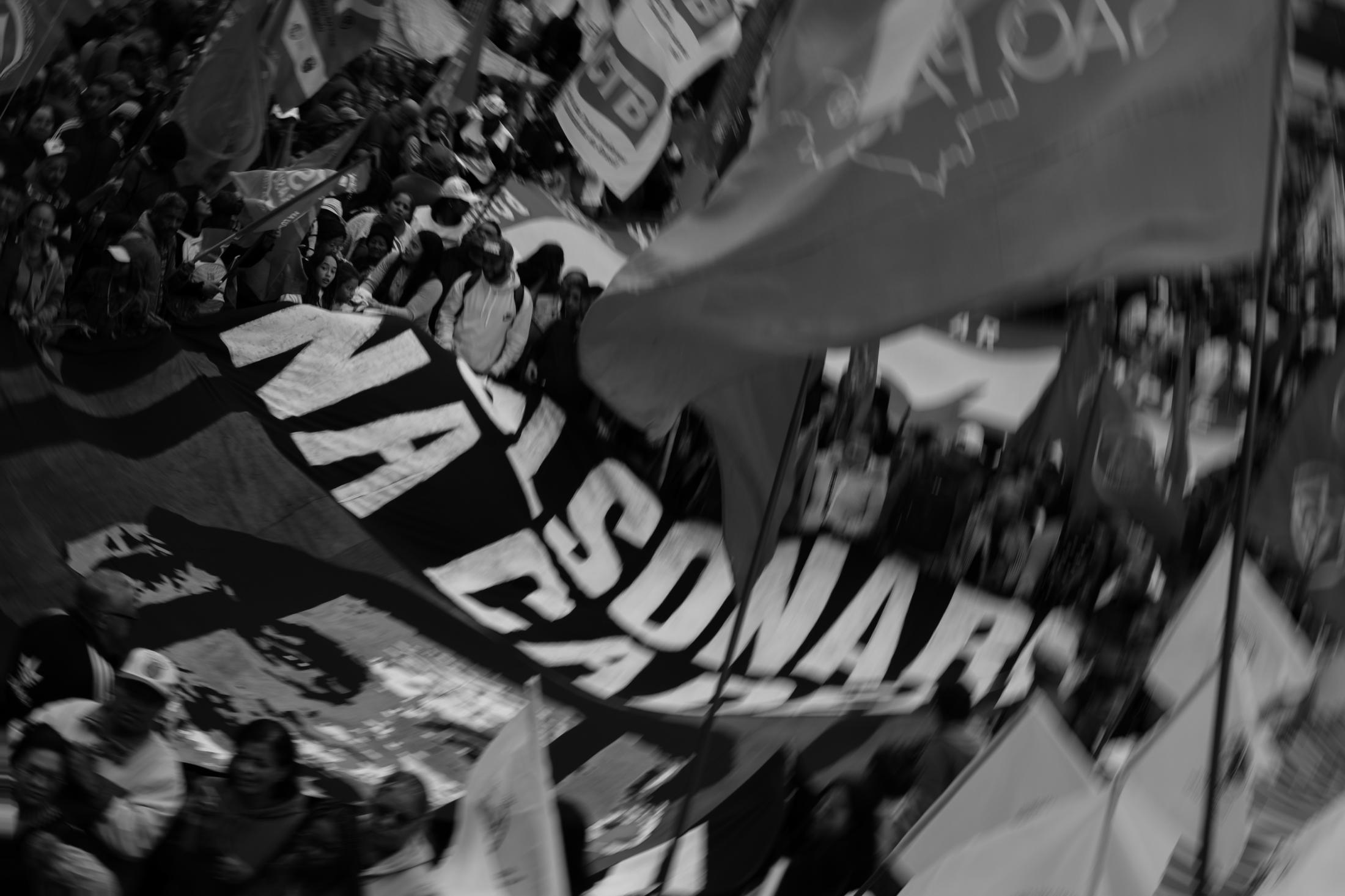 Left-wing parties&#39; supp...the Rep&uacute;blica Plaza.