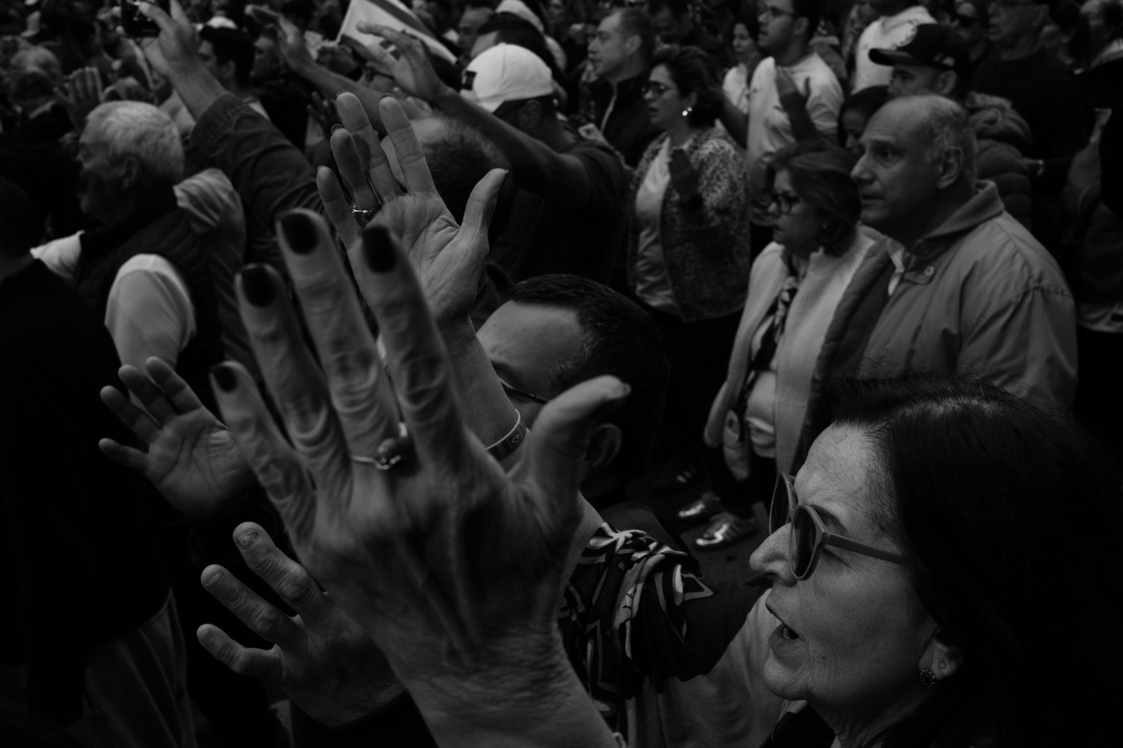 Jair Bolsonaro supporters a pra...sonaro, at the Paulista Avenue.