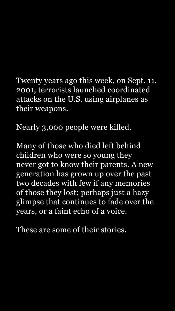 They Don't Remember Their Parents Dying On 9/11. But They'll Never Forget