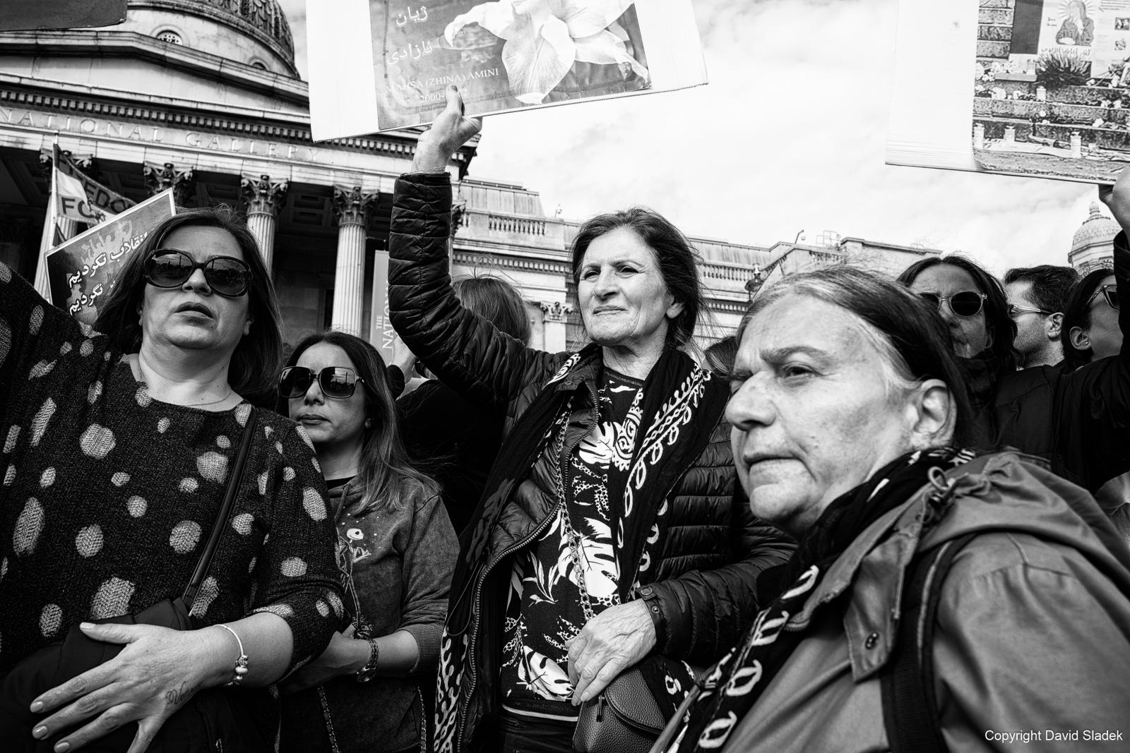 From Justice for Mahsa Amini protest, London, 01/10/2022