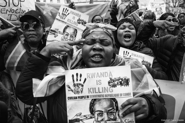 From demonstration against violence in the Democratic Republic of the Congo, London, UK, 24/02/2024