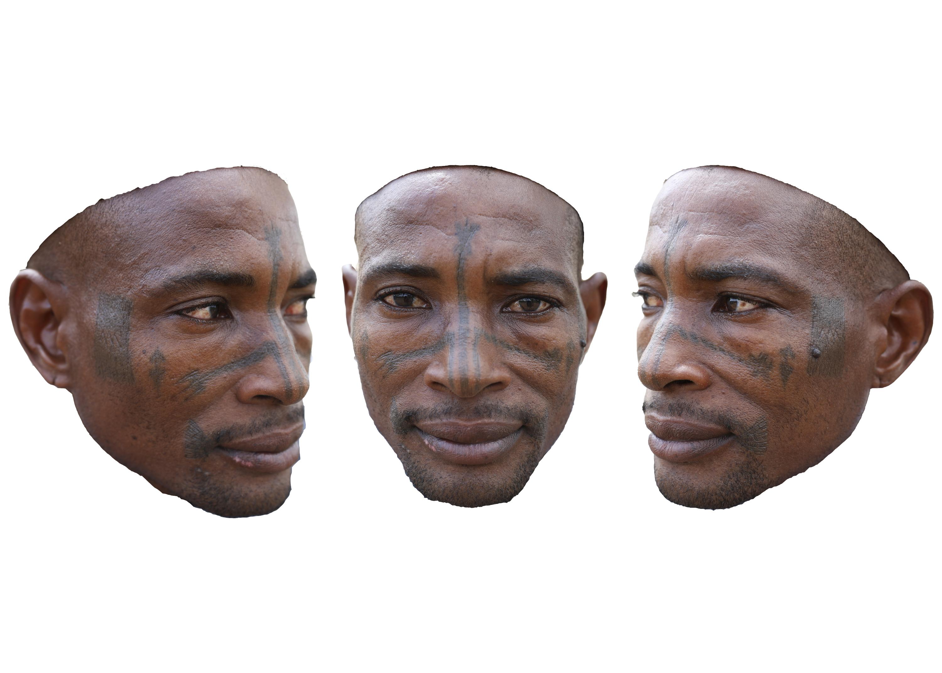 Kwalliya -The Evolution - Yero's facial cultural tatttoos are captured in this...