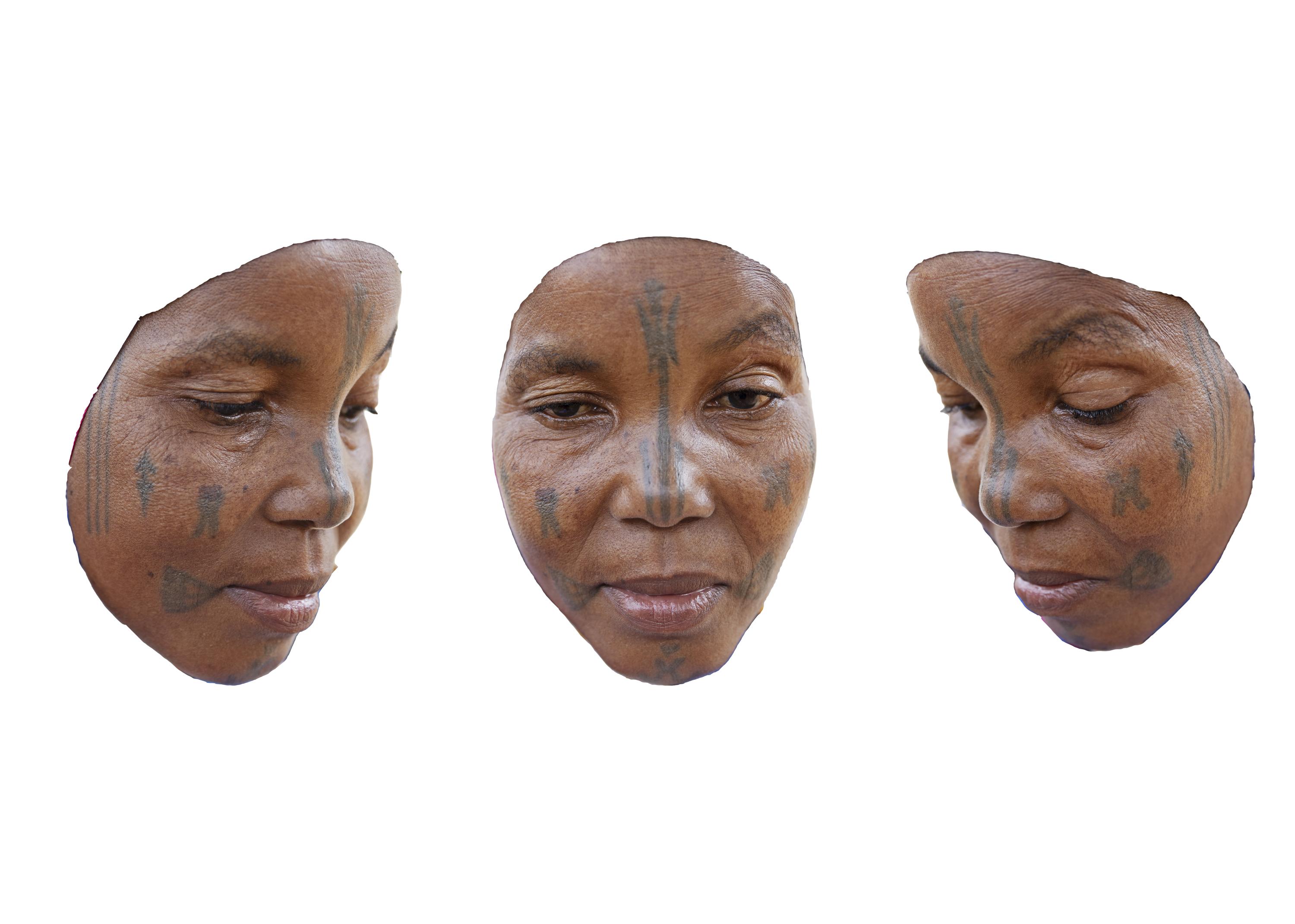 Kwalliya -The Evolution - Hurira's face is adorned with cultural tattoos in this...