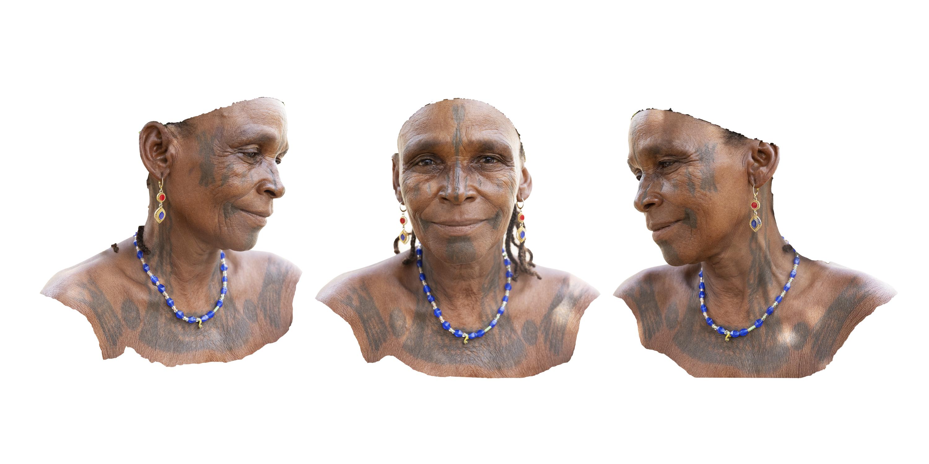 Kwalliya -The Evolution - Rabi's facial and body cultural tattoos are pictured in...