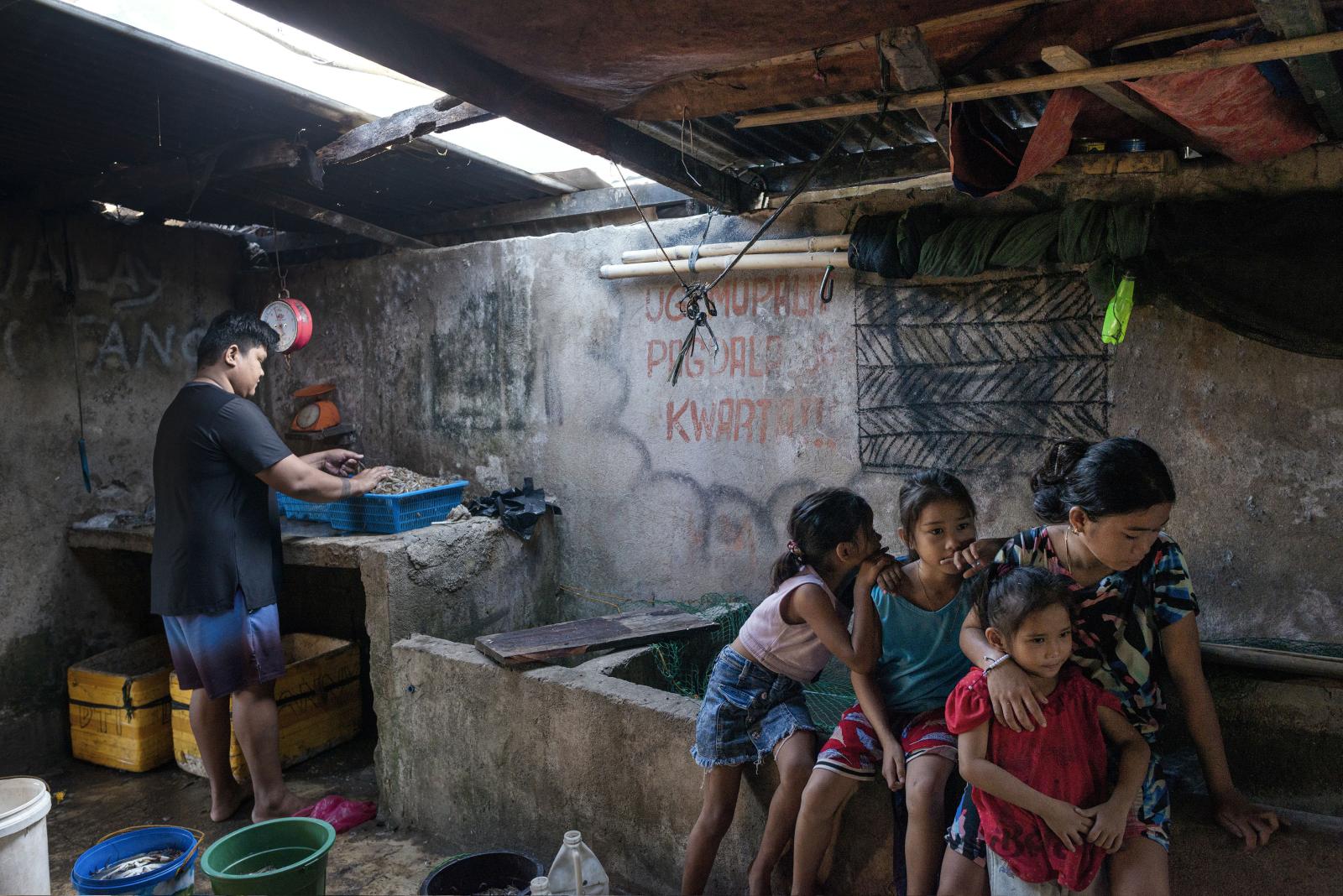 In an area where rising sea lev...tainty of survival. Philippines