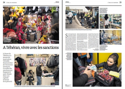 Image from Tearsheets - IRAN UNDER SANCTIONS, Le Monde (France) - 2013