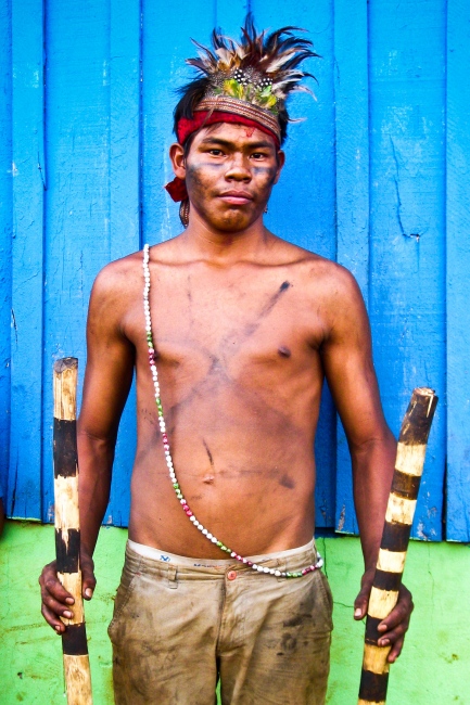  A Guarani-Kaiowá youth living ...s by hired gunmen in the past. 
