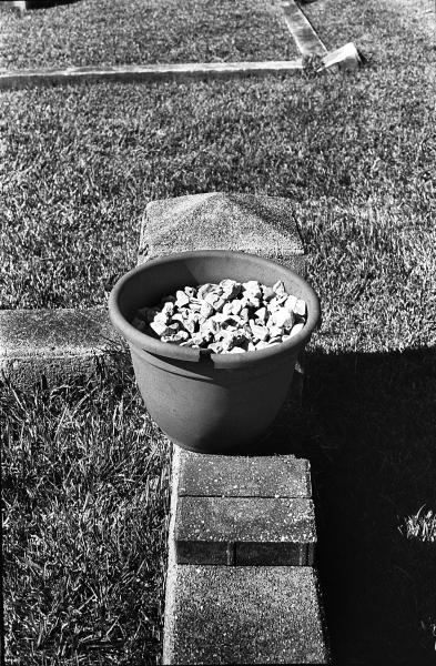 We had to know who we were; We had to know who we weren't -  Bucket of rocks at the Jewish Cemetery   Brookhaven,...