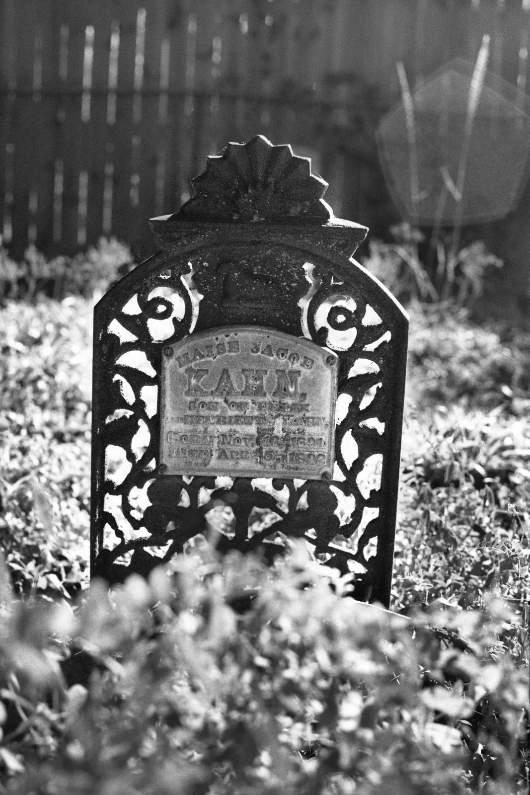 We had to know who we were; We had to know who we weren't -  Jewish Child's Grave   Plaquemine, Louisiana 
