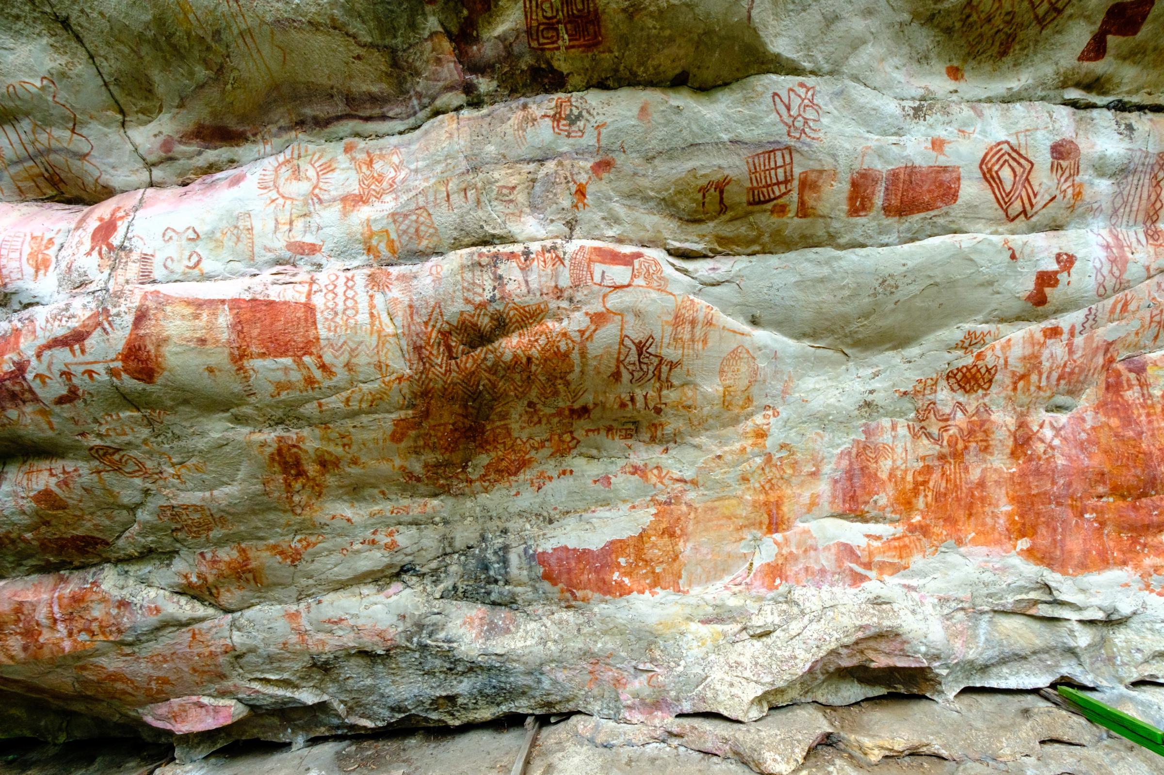 El Guaviare, Cave Paintings and Eco Tourism - Raudal do Guayabero, Arte Rupestre. Guaviare, Colombia.