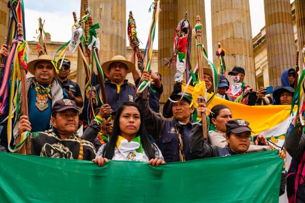 Colombian Indigenous Guardians Congress Rally | Buy this image
