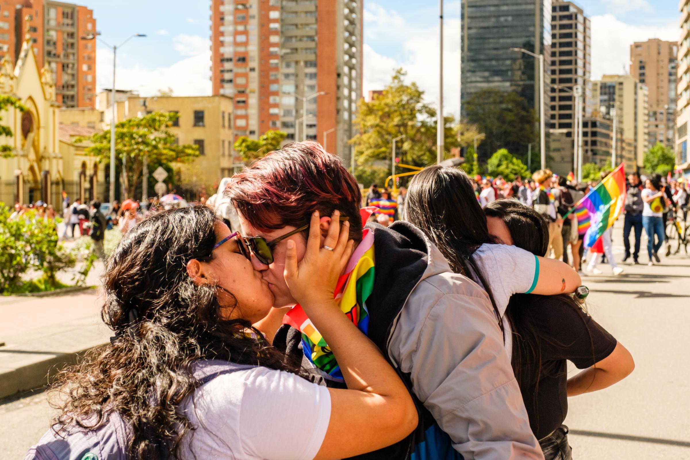 Orgullo 2022 Bogota - Marcha del Orgullo LGBTIQ+ 2022. Bogota, Colombia. PEDRO...