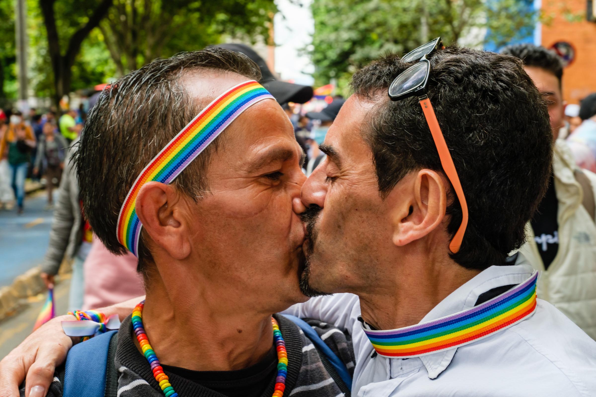 Orgullo 2022 Bogota - Marcha del Orgullo LGBTIQ+ 2022. Bogota, Colombia. PEDRO...