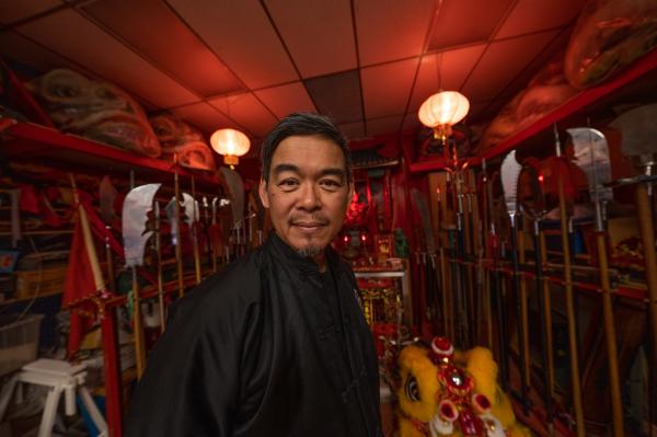 SINGLES - Rick Wong, one of the teachers at Hong Luck Kung Fu Club,...