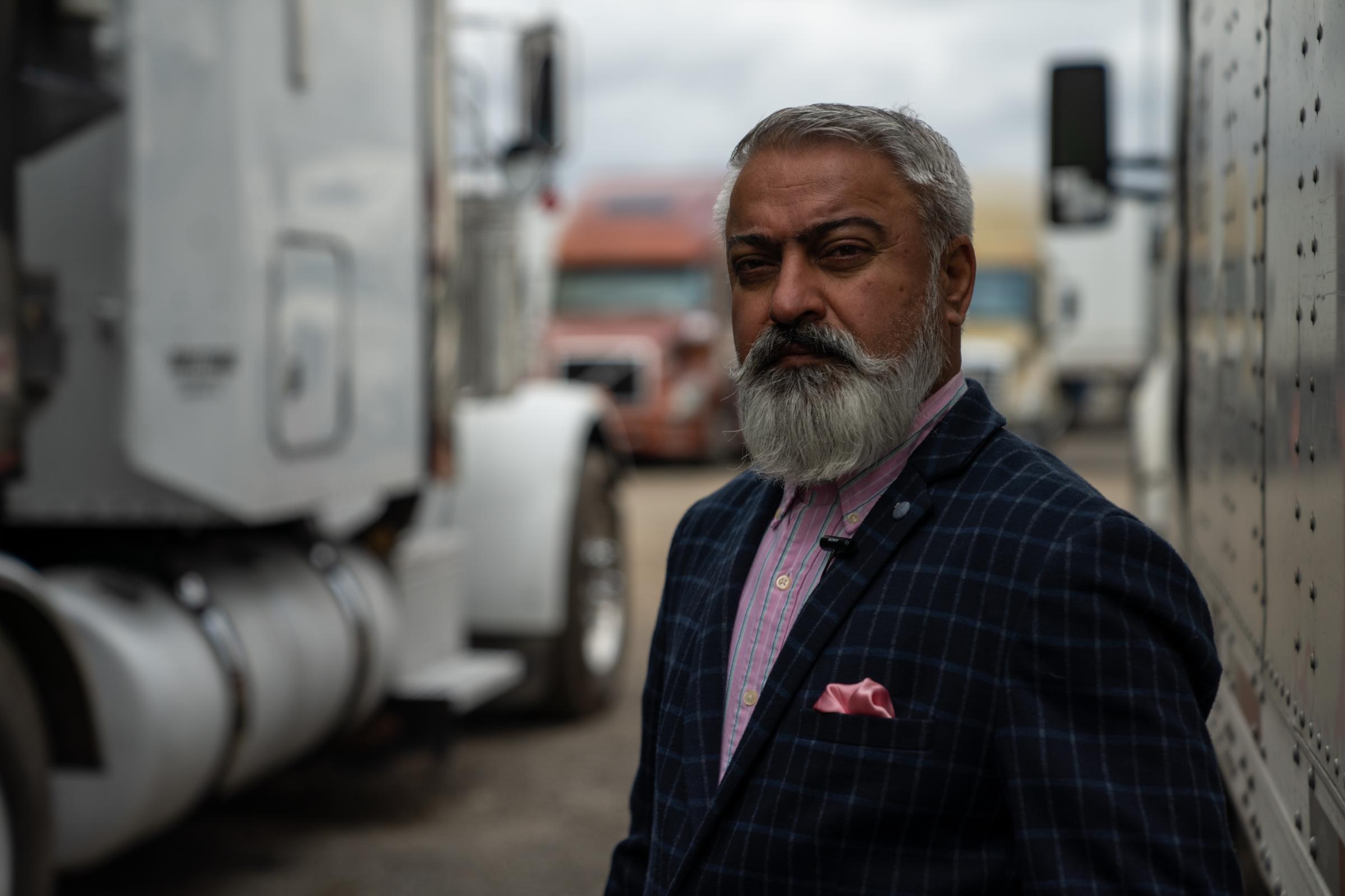 [The Narwhal] Life Along the Proposed Highway 413 -   Sukhraj Sandhu Truck driver and vice president, AZ...