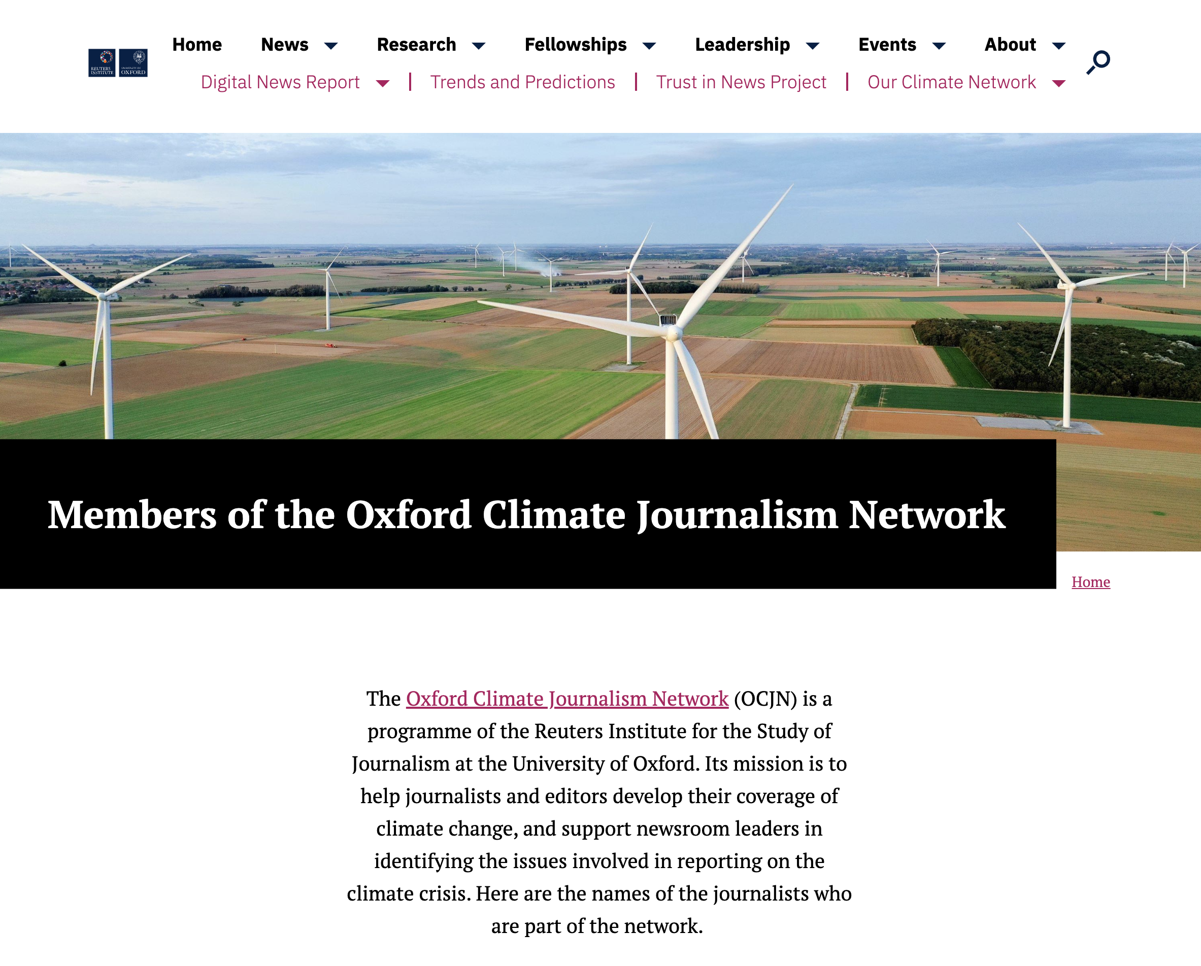 Oxford Climate Journalism Network