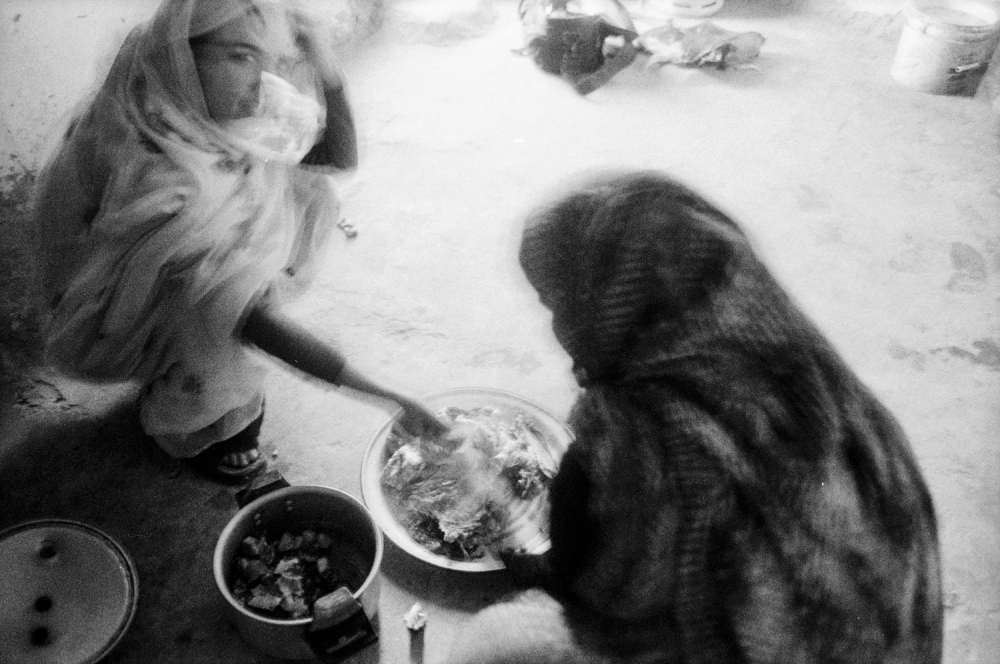  Two woman cocking at Sahrawi&#...fugee camps, Tindouf, Algeria. 